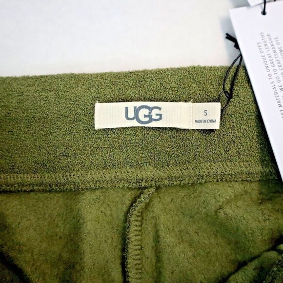 UGG 1136922 Men's Sz S Burnt Olive Green Brantley Brushed Terry Jogger Pants $98 - Picture 6 of 13